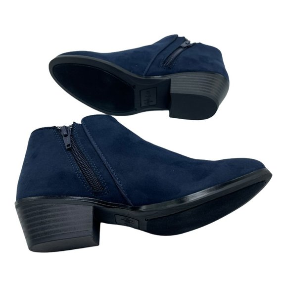 NWT Style & Co Wileyy Ankle Booties Size 6 Navy - Picture 7 of 7